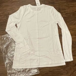 NWT J. Jill Pima Crew-Neck High-Low Tee